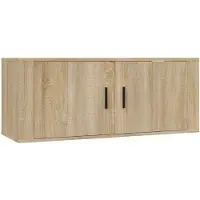vidaXL Armoire TV murale chêne Sonoma 100x34,5x40 cm