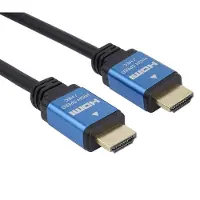 PremiumCord KPHDM2A5 Câble HDMI HDMI Type A (Standard) Noir, Bleu (5 m), Câble vidéo, Noir, Bleu