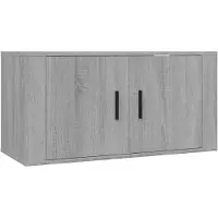 vidaXL Armoire TV murale Gris Sonoma 80x34,5x40 cm