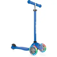 Globber PRIMO LIGHTS bleu foncé, avec roulettes lumineuses