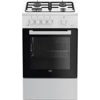 Beko fsg52020fw Cuisinière indépendante Noir, White Plaque de cuisson à gaz
