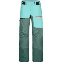 Ortovox - Pantalon de freeride - 3L Ravine Shell Pants W Arctic Grey pour Femme en Laine - Taille S - Bleu