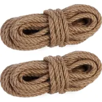 Relaxdays 2x ficelles-jute (10 m)
