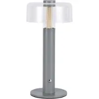 V-TAC Grey Lampes de table rechargeables - IP20 - 1W - 100 lumens - 3000K