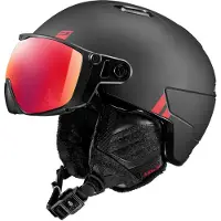 Julbo - Casque de ski/snowboard à visière - Globe Evo Reactiv 1-3 LA Black - Taille 54-58 cm - Noir