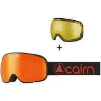 Cairn Magnetik, masque de ski, mat noir orange