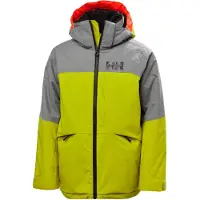 Helly Hansen Summit, veste de ski, junior, vert-jaune
