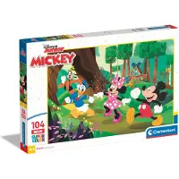 Clementoni Puzzle Éclatant Disney Mickey & Amis - 104 Pièces Maxi