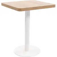 vidaXL Table de bistrot marron clair 60x60 cm MDF