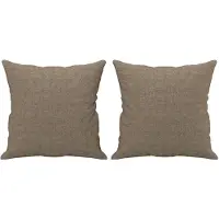 vidaXL Coussins décoratifs lot de 2 Taupe 40x40 cm Tissu