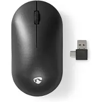 Nedis Mouse - Sans fil - Souris silencieuse - 1200 ppp - Nombre de boutons : 3 - ambidextre
