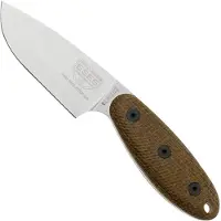 ESEE Sencillo -SENCILLO-A2, A2 Droppoint, 3D Burlap Mircarta Handle, couteau fixe