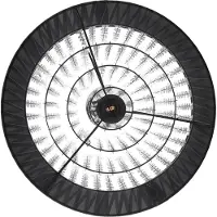 Relaxdays Lampe sur pied « Kristall », abat-jour en organza, lampe de salon élégante, culot E27, H x P 150 x 37,5 cm, noir/argent