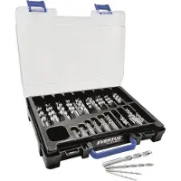 Exact Set de forets hélicoïdaux pour métal 120 pièces 1 (1 mm, 1,5 mm, 10 mm, 2 mm, 2,5 mm, 3 mm, 3,5 mm, 4 mm, 4,5 mm, 5 mm, 5,5 mm, 6 mm, 6,5 mm, 7 mm, 8 mm, 8,5 mm, 9 mm, 9,5 mm)