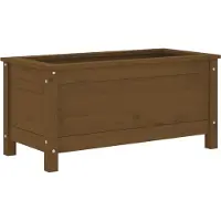 vidaXL Jardinière marron miel 82,5x40x39 cm bois massif de pin