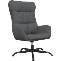 vidaXL Fauteuil relax gris foncé Tissu