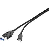 Renkforce Câble de connexion USB 3.2 Gen2 (USB 3.1 Gen2) 10 Gbps A/USB-C 15 cm (0.15 m, USB 3.2 Gen 1, 36 W)