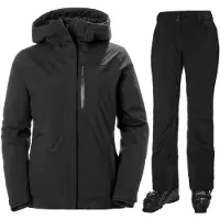Helly Hansen Powderqueen/Legendary Skiset, Damen, noir