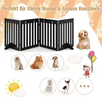 Coast Barrière de sécurité pour chiens, Barrière de sécurité en bois pliable, Barrière d'escalier 60cm de haut, Barrière de sécurité pour chiens, Barrière de porte flexible