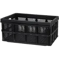 Soellaart Boîte pliante Erro 32 litres noir 500x330x225mm