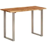 vidaXL Table de salle à manger 110x50x76 cm en bois massif d'acacia