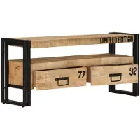 vidaXL Meuble TV 100x30x45 cm Bois de manguier massif249858