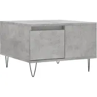 vidaXL Table basse gris béton 55x55x36,5 cm Bois composite
