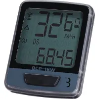 BBB Compteur de vélo BCP-16W DashBoard 12 fonctions, sans fil, noir/gris