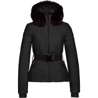 Goldbergh - Veste de ski déperlante et respirante en PrimaLoft - Hida Faux Border Ski Jacket Black pour Femme - Taille M - Noir