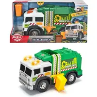 Dickie Toys SOS Green Benne à ordures 30 cm Light Sound