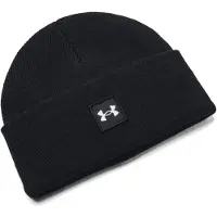 Under Armour Beanie Homme Halftime Cuff, (001) Noir / Blanc, Taille Unique