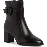 Tamaris : Bottines confortables pour femmes, fermeture éclair, couleur noire, style décontracté