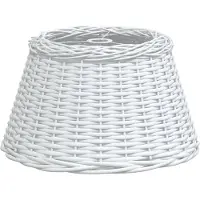 vidaXL Abat-jour blanc Ø50x30 cm osier