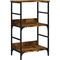 vidaXL Bibliothèque chêne fumé 50x33x82 cm bois d'ingénierie
