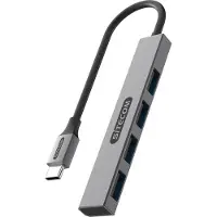 Sitecom CN-5001 Concentrateur d'interface USB 3.2 Gen 1 (3.1 Gen 1) Type-C 480 Mbit/s Noir, Gris