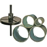 Bgs Jeu de scies cloche de forage 33 - 73 mm 6 pièces (33 mm, 53 millimètres, 67 mm, 73 mm)