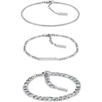 Calvin Klein Linked Bracelet Argenté Femme