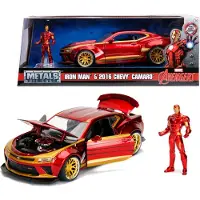 Marvel Ironman 2016 Chevy Camaro SS avec figurine 1:24