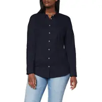 Tommy Hilfiger Chemisier Femme Heritage Slim Fit Élégance, Bleu (Midnight), 44