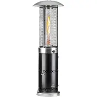 Blumfeldt Goldflame Deluxe Chauffage de terrasse 36.000BTU/11kW mobile acier inoxydable