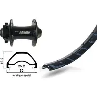 Xlc Rodi Ready 25 Evo 27.5´´ 6b Disc Mtb Front Wheel Noir 15 x 100 mm