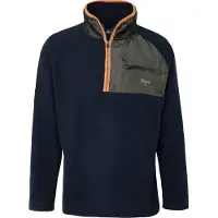 Denim Project Pull-over bleu foncé / kaki / orange