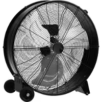 Coast Ventilateur Drum - 3 Vitesses - Cordon 180cm - 240V - 65 x 37 x 67 cm - Noir