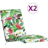 vidaXL Coussins De Chaise Longue Lot De 2 Multicolore Tissu Oxford