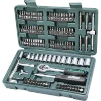 BRÜDER MANNESMANN GREEN LINE M29166 Jeu de douilles et d'embouts 130 pièces