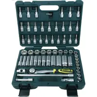 BRÜDER MANNESMANN Kit de clés à cliquet 61 pièces 3/8"