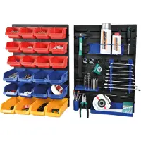 BRÜDER MANNESMANN Panneau d'organisation 41555 44 pièces