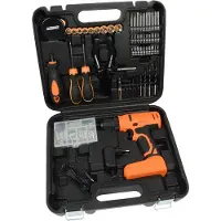 BRÜDER MANNESMANN Perceuse-visseuse sans fil avec assortiment de 55 outils