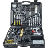 BRÜDER MANNESMANN Coffret à outils Mannesmann, 75 pièces avec perceuse-visseuse sans fil 20 V, Li-Ion