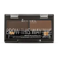 Rimmel BROW THIS WAY eyebrow sculpting kit 003 -dark brown